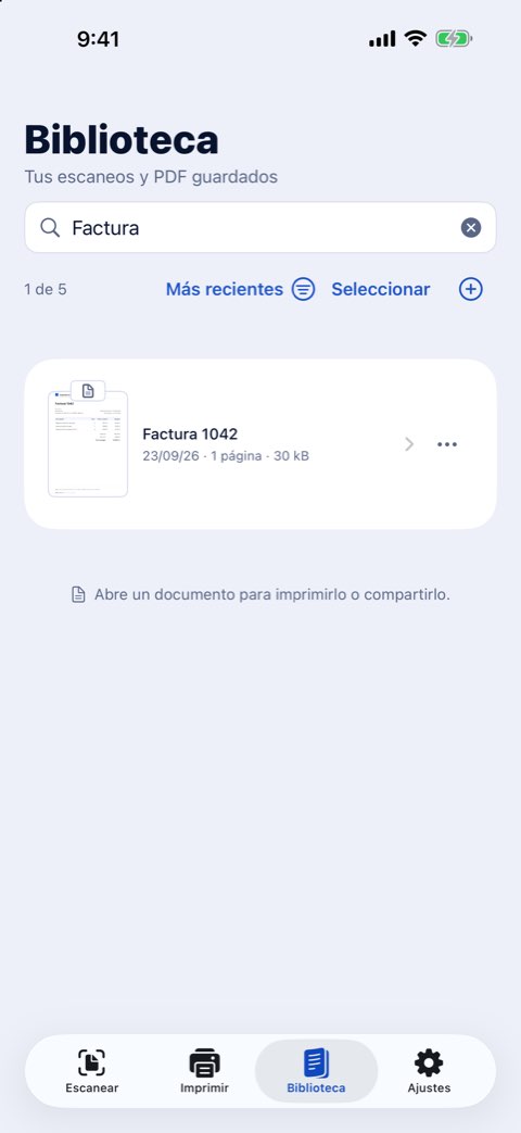 Búsqueda en la biblioteca de Papiruno de una palabra que aparece dentro de los documentos