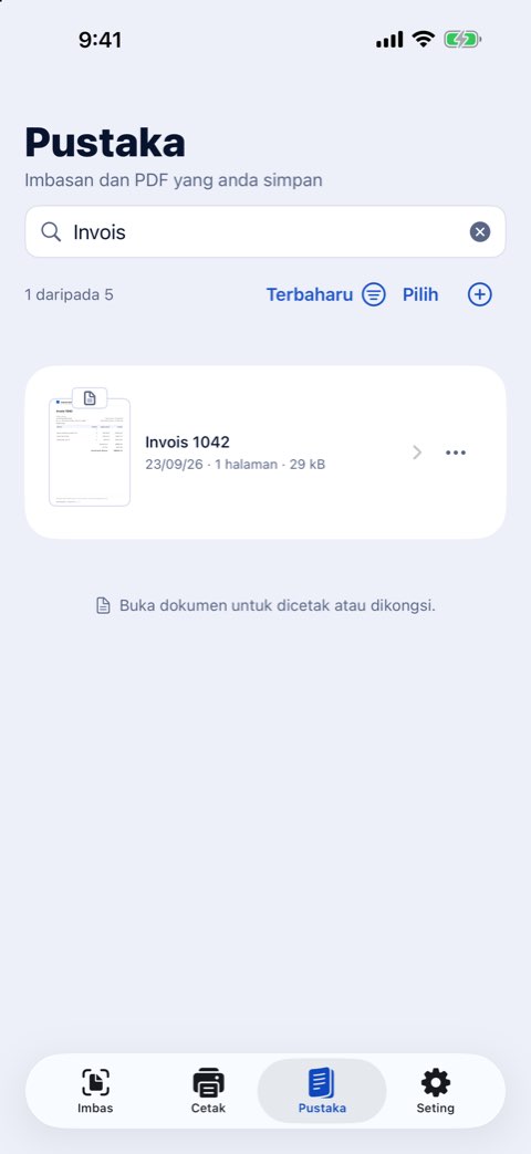 Mencari perkataan di dalam dokumen dalam pustaka Papiruno