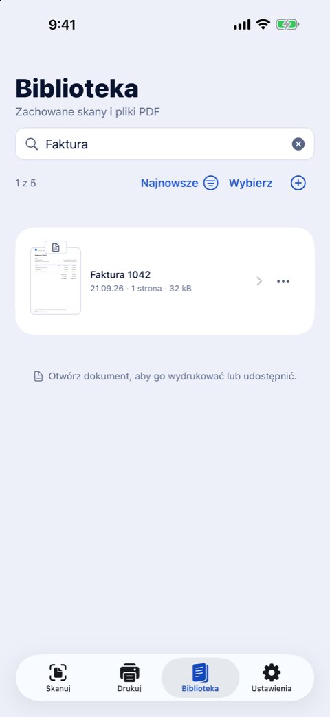 Wyszukiwanie w bibliotece Papiruno słowa z wnętrza dokumentów
