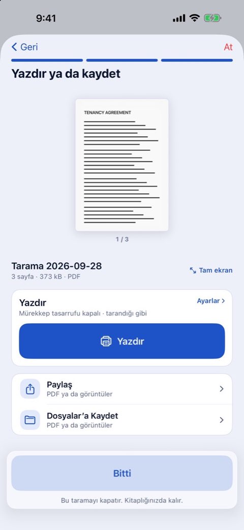 Papiruno’nun Yazdır ya da kaydet adımı ve Yazdır düğmesi