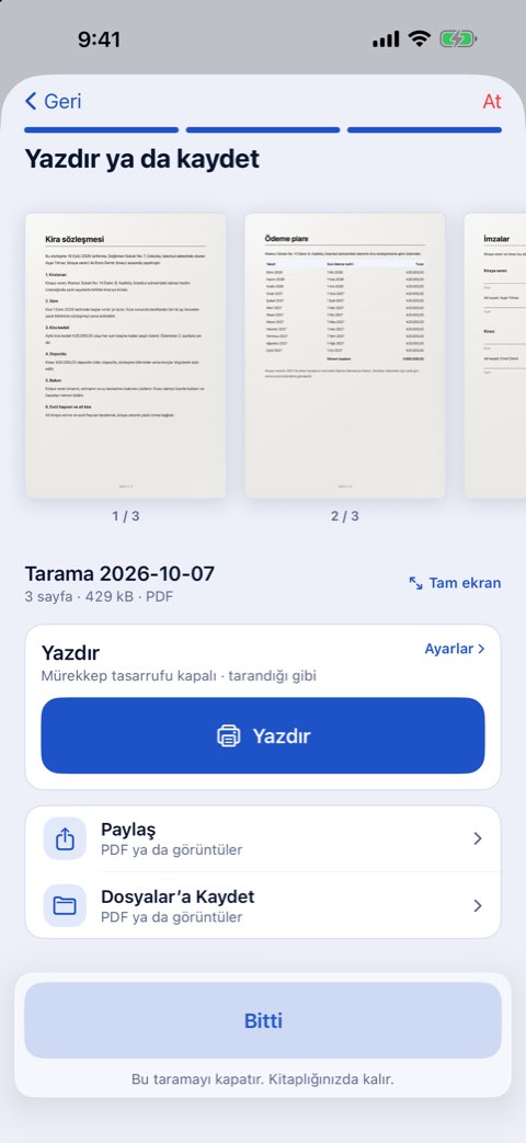 Papiruno’nun Yazdır ya da kaydet adımı, Yazdır düğmesiyle